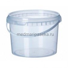 Ведро 3,0 л с прозрачной ручкой с крышкой